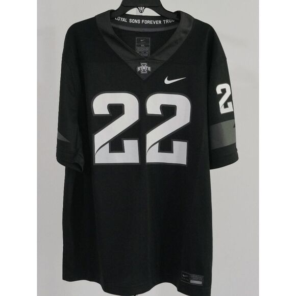 Nike Men's Iowa State Cyclones #22 Football Jersey Black XXL - Picture 2 of 9